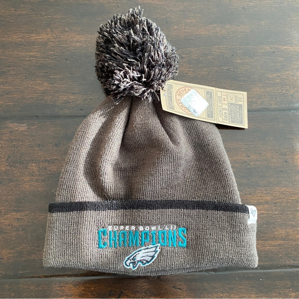 '47 Brand Eagles Super Bowl LII Champions Pom Hat